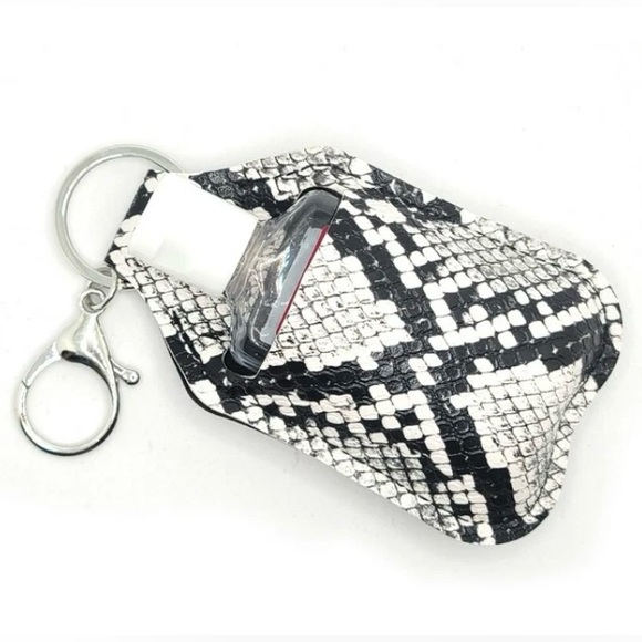 Crystal Avenue Other - Crystal Avenue Snake Print Hand Sanitizer Holder Keychain